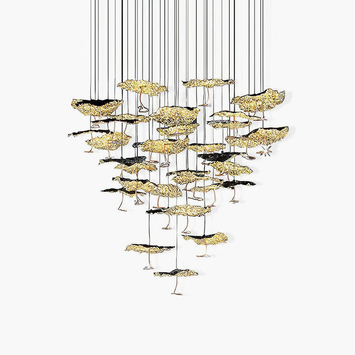Brass Aviary Constellation Chandelier-DWHOME