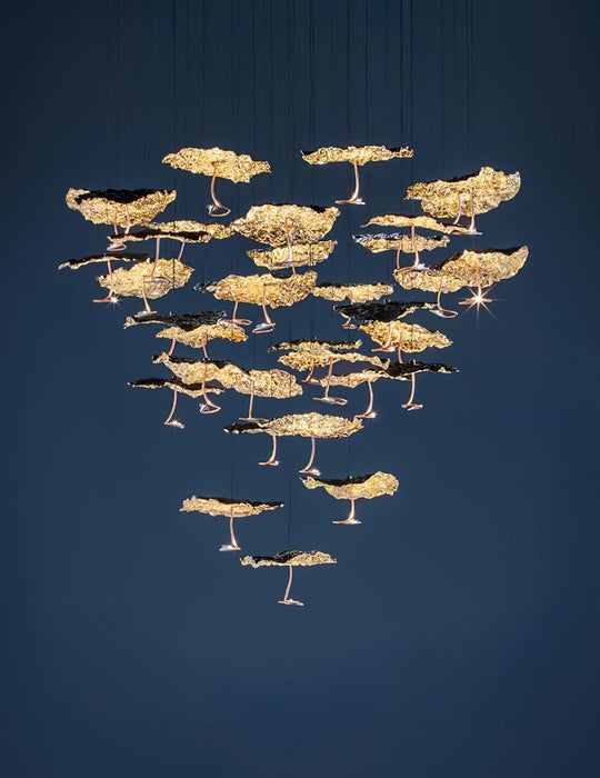 Brass Aviary Constellation Chandelier-DWHOME