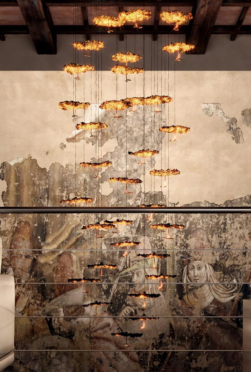 Brass Aviary Constellation Chandelier-DWHOME