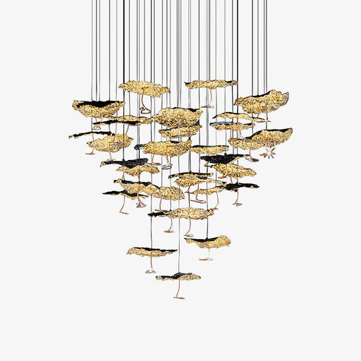 Brass Aviary Constellation Chandelier.