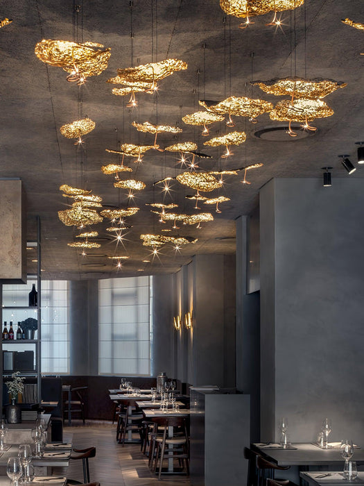 Brass Aviary Constellation Chandelier-DWHOME