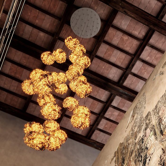 Brass Aviary Constellation Chandelier-DWHOME
