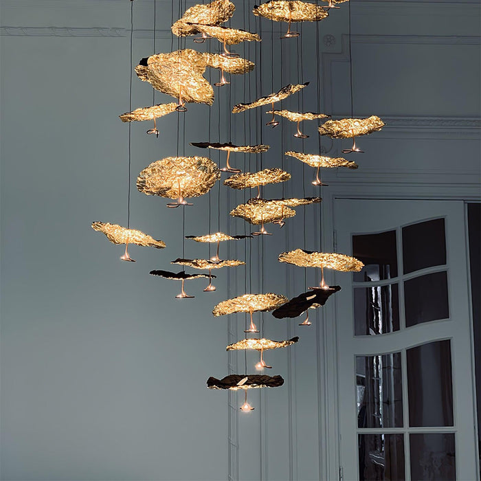 Brass Aviary Constellation Chandelier-DWHOME