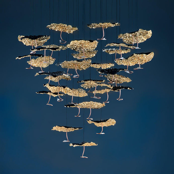 Brass Aviary Constellation Chandelier-DWHOME