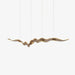 Gold Ribbon Chandelier-DWHOME