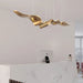 Gold Ribbon Chandelier.