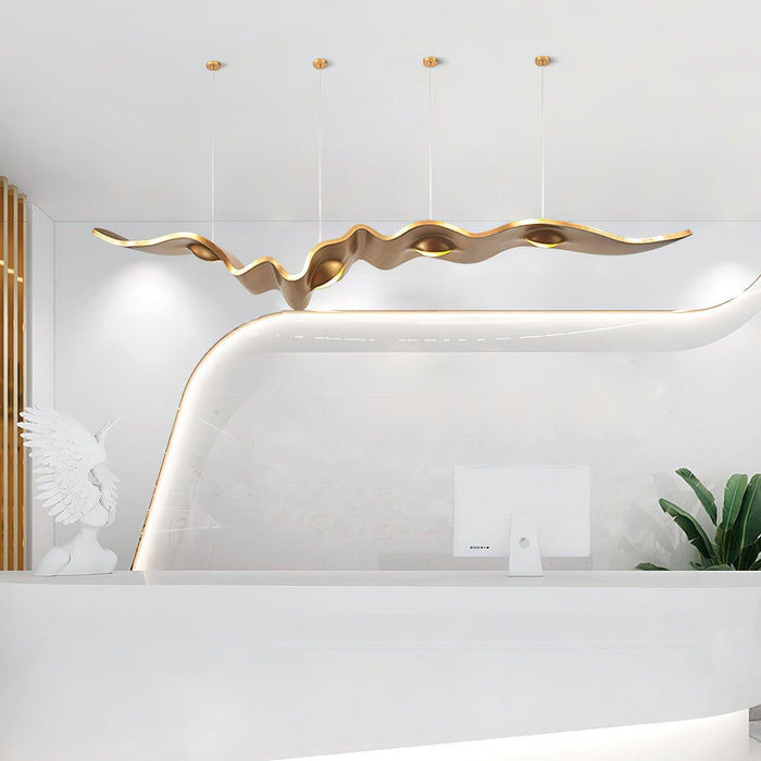 Gold Ribbon Chandelier-DWHOME