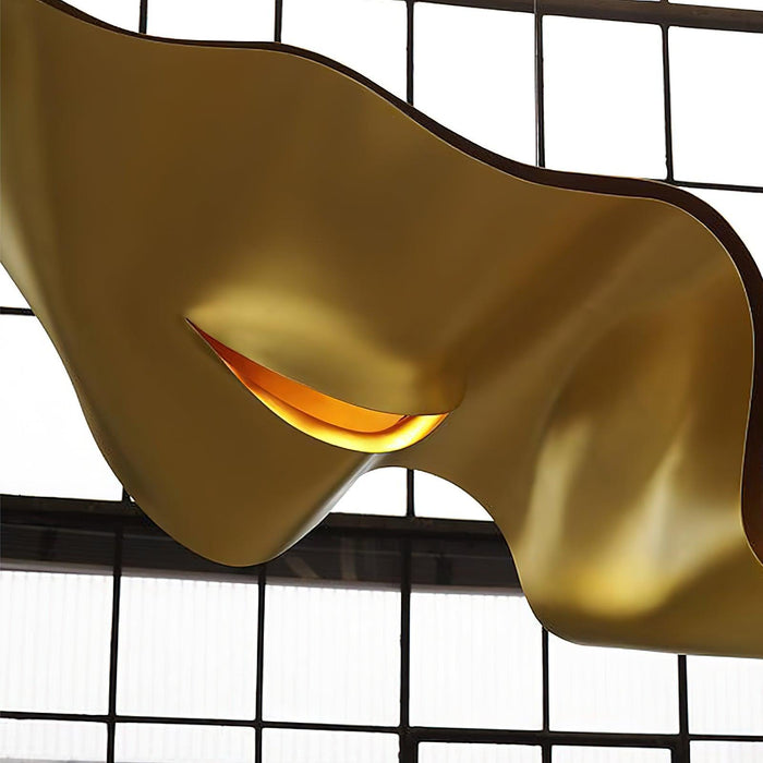 Gold Ribbon Chandelier-DWHOME