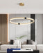 Gold Ring Chandelier.