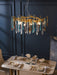 Gold Round Teardrop Chandelier - DWHOME