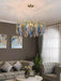 Gold Round Teardrop Chandelier - DWHOME