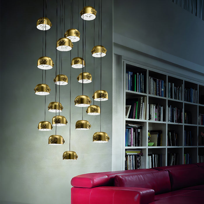 Gold Tuzzi Pendant Light.