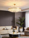 Gold & Clear Rod Chandelier-DWHOME