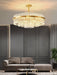 Gold & Clear Rod Chandelier-DWHOME