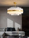 Gold & Clear Rod Chandelier-DWHOME