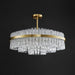 Gold & Clear Rod Chandelier-DWHOME