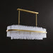 Gold & Clear Rod Chandelier-DWHOME