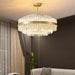 Gold & Clear Rod Chandelier-DWHOME