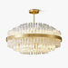 Gold & Clear Rod Chandelier-DWHOME