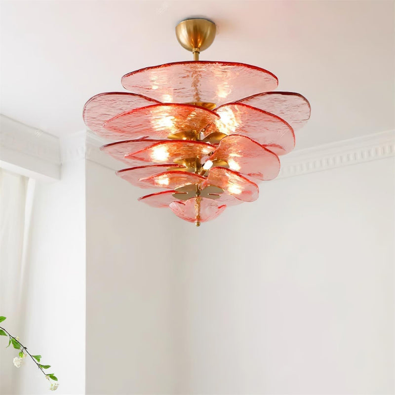 Petals Gold Murano Chandelier-DWHOME