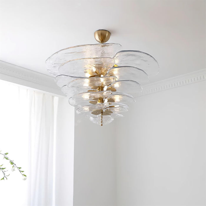 Petals Gold Murano Chandelier-DWHOME