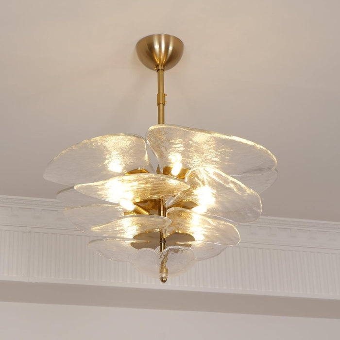 Petals Gold Murano Chandelier - DWHOME