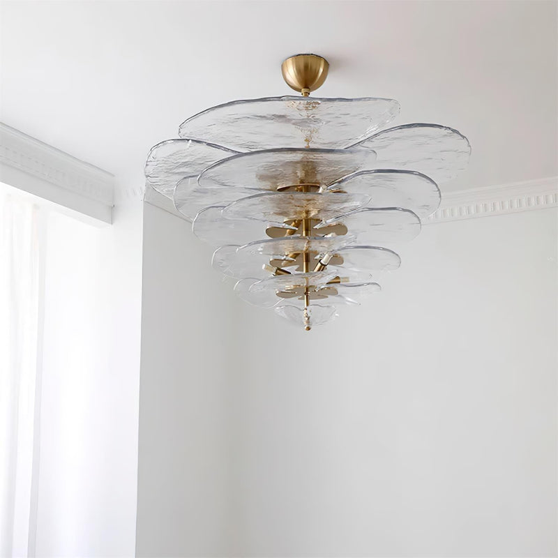 Petals Gold Murano Chandelier-DWHOME