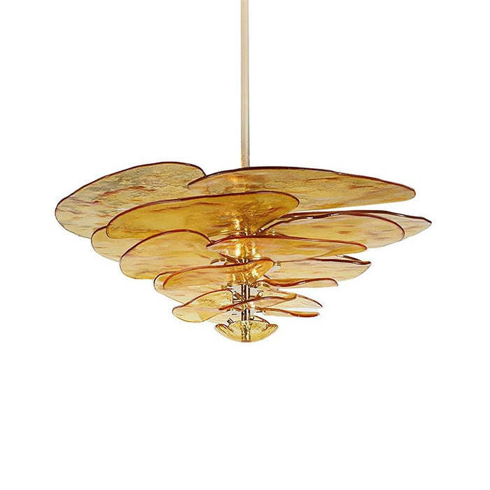 Petals Gold Murano Chandelier-DWHOME