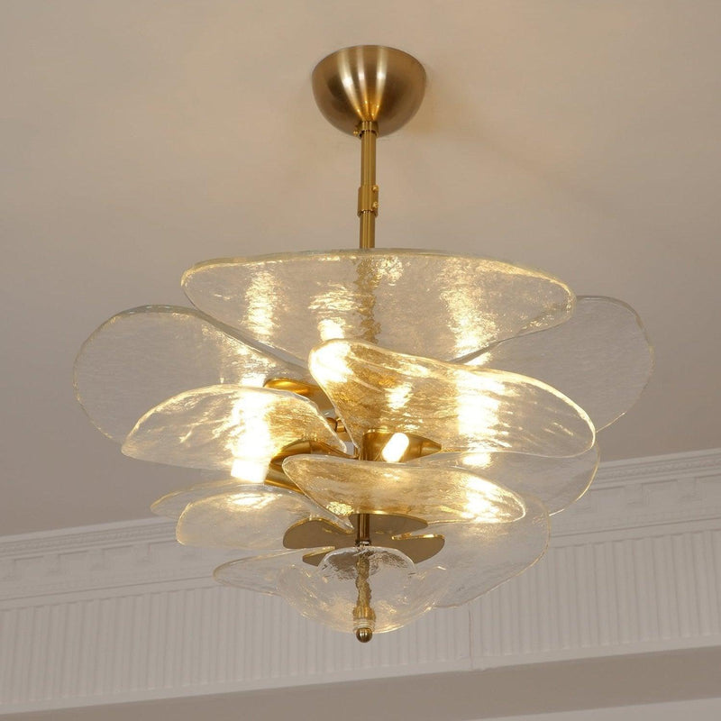 Petals Gold Murano Chandelier-DWHOME