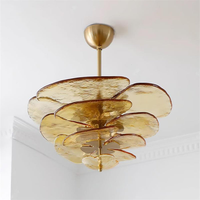 Petals Gold Murano Chandelier-DWHOME