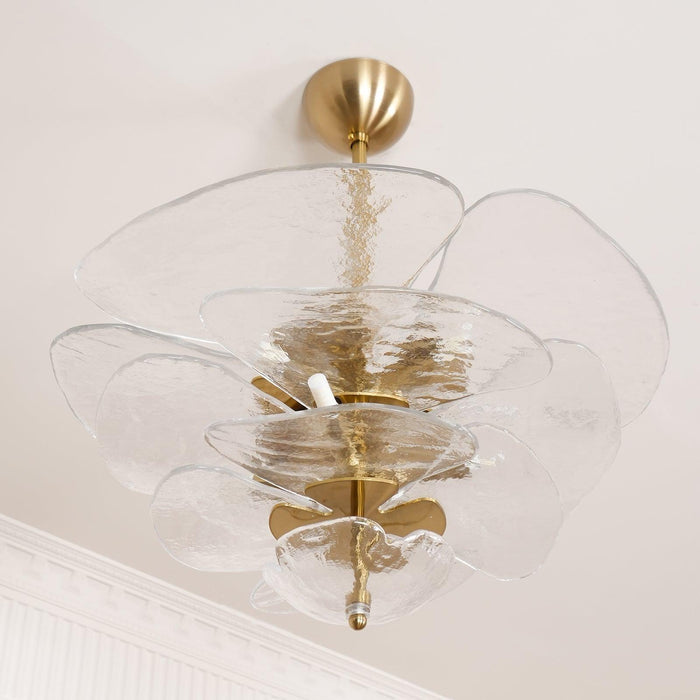 Petals Gold Murano Chandelier - DWHOME