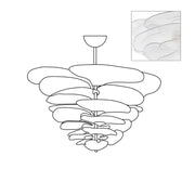 Petals Gold Murano Chandelier-DWHOME