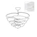 Petals Gold Murano Chandelier-DWHOME