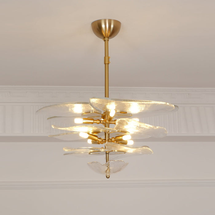 Petals Gold Murano Chandelier-DWHOME
