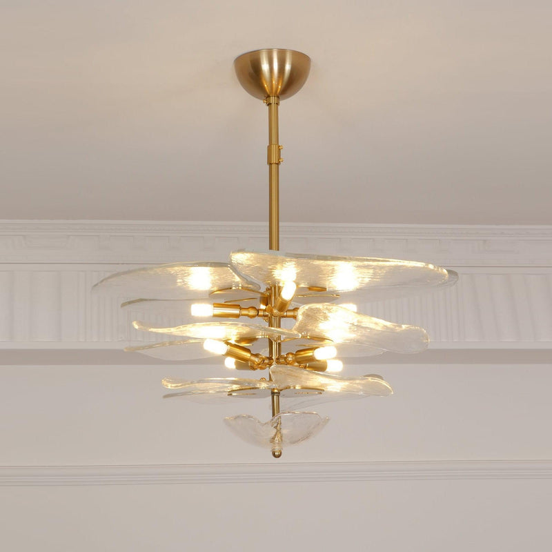 Petals Gold Murano Chandelier-DWHOME
