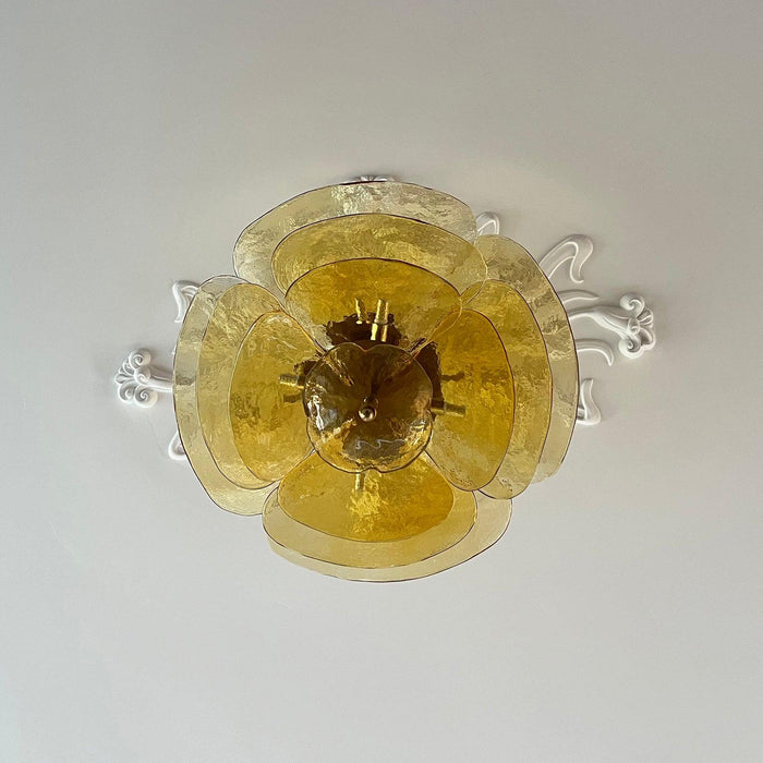 Petals Gold Murano Chandelier - DWHOME