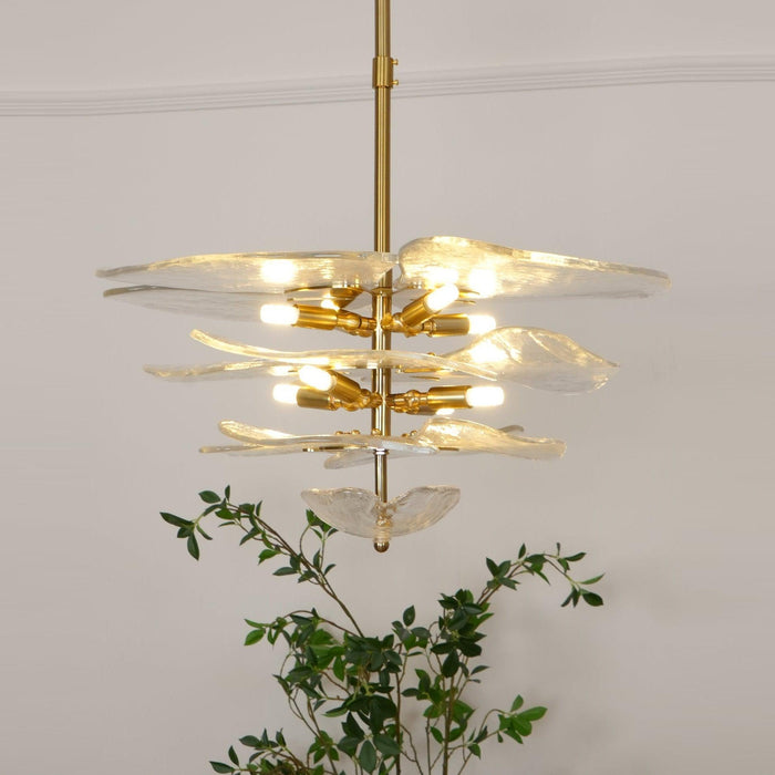 Petals Gold Murano Chandelier - DWHOME