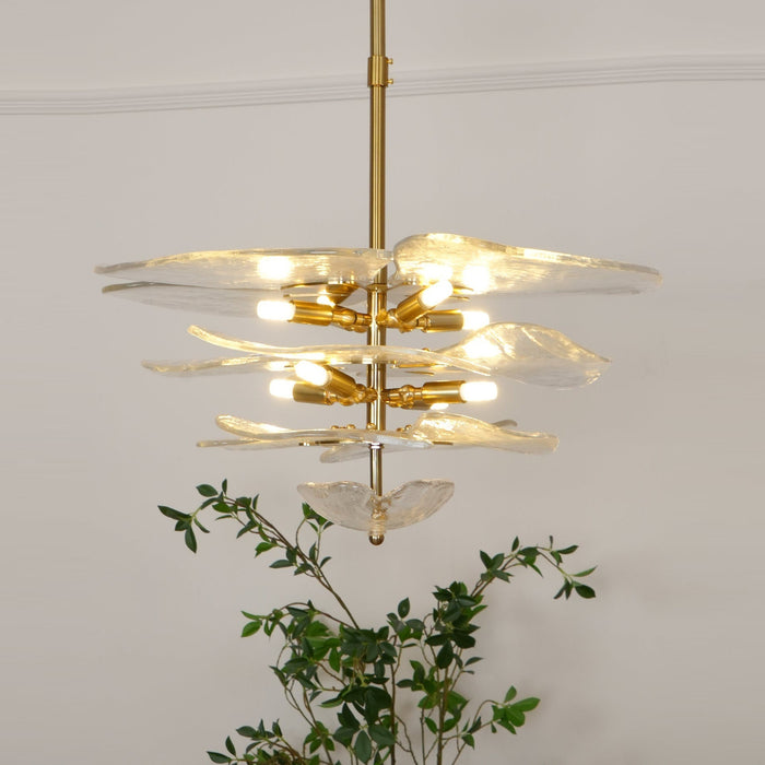 Petals Gold Murano Chandelier-DWHOME