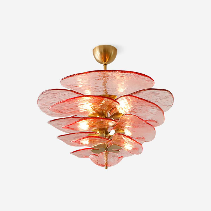 Petals Gold Murano Chandelier-DWHOME
