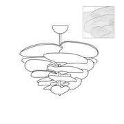 Petals Gold Murano Chandelier-DWHOME