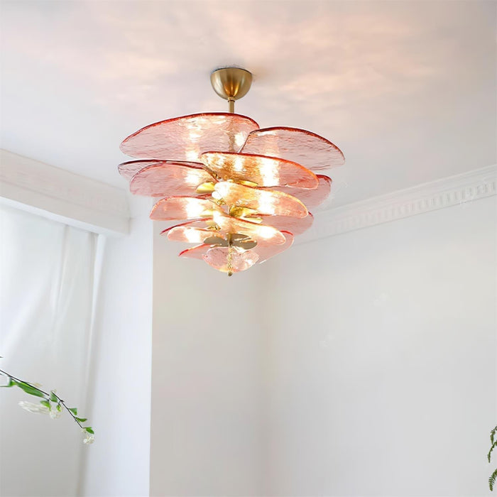 Petals Gold Murano Chandelier - DWHOME