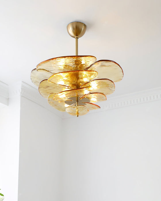 Petals Gold Murano Chandelier-DWHOME