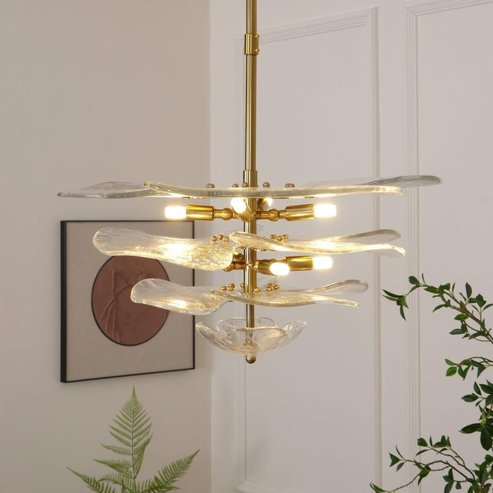 Petals Gold Murano Chandelier - DWHOME