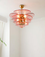 Petals Gold Murano Chandelier-DWHOME