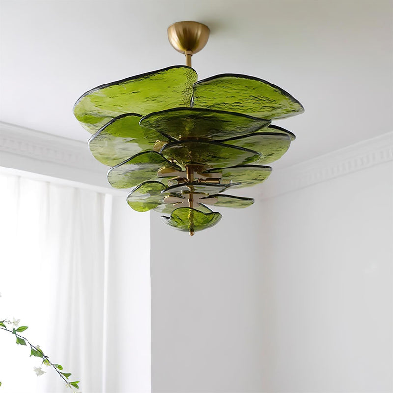 Petals Gold Murano Chandelier-DWHOME