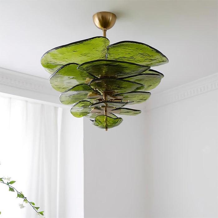 Petals Gold Murano Chandelier-DWHOME