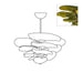Petals Gold Murano Chandelier-DWHOME