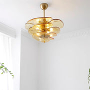 Petals Gold Murano Chandelier-DWHOME