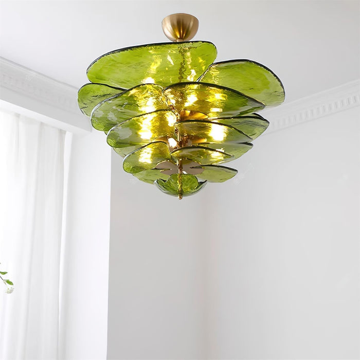 Petals Gold Murano Chandelier - DWHOME