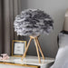 Goose Feather Table Lamp-DWHOME